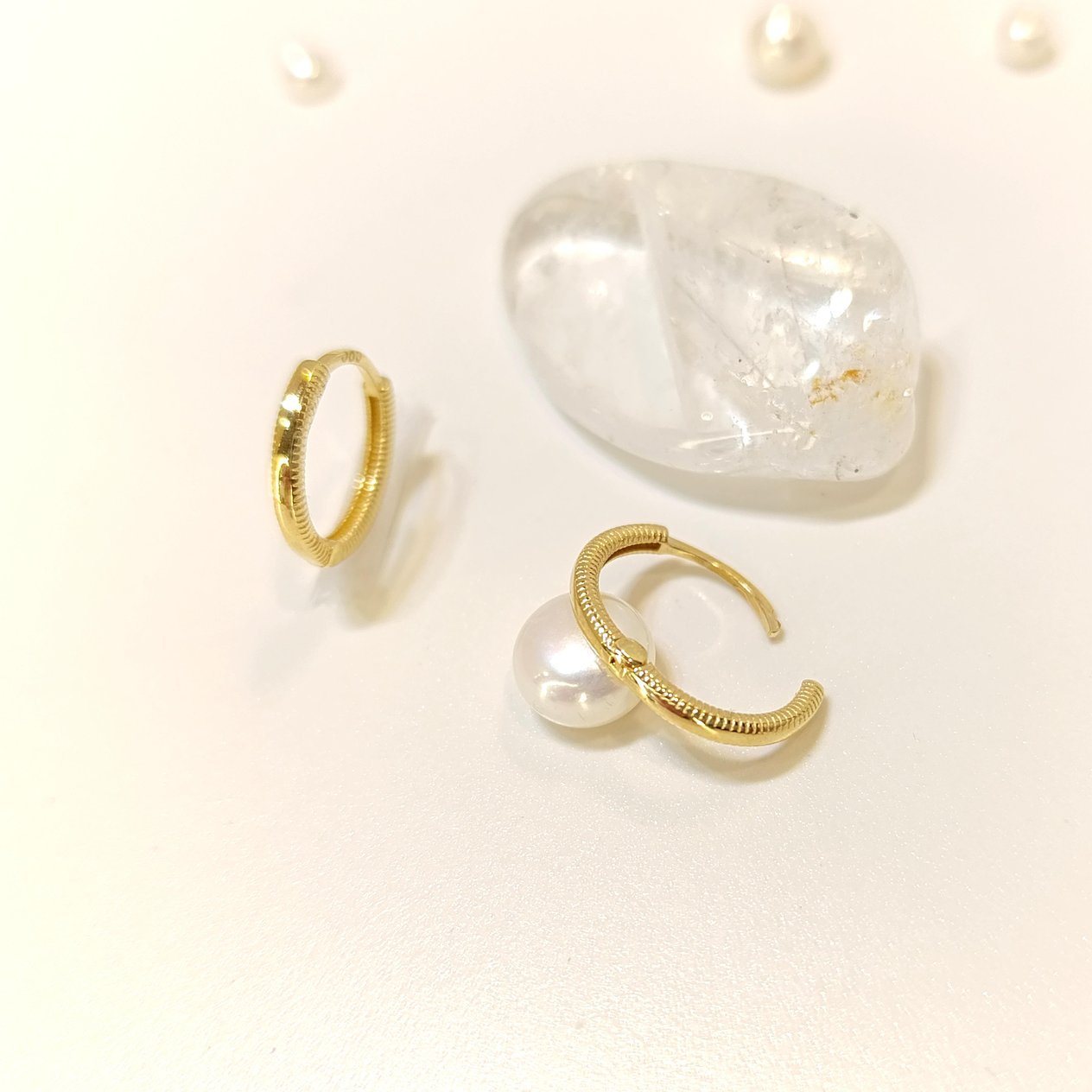 14mm Ajda Halka Küpe 14 Ayar Altın HD VİDEOLU