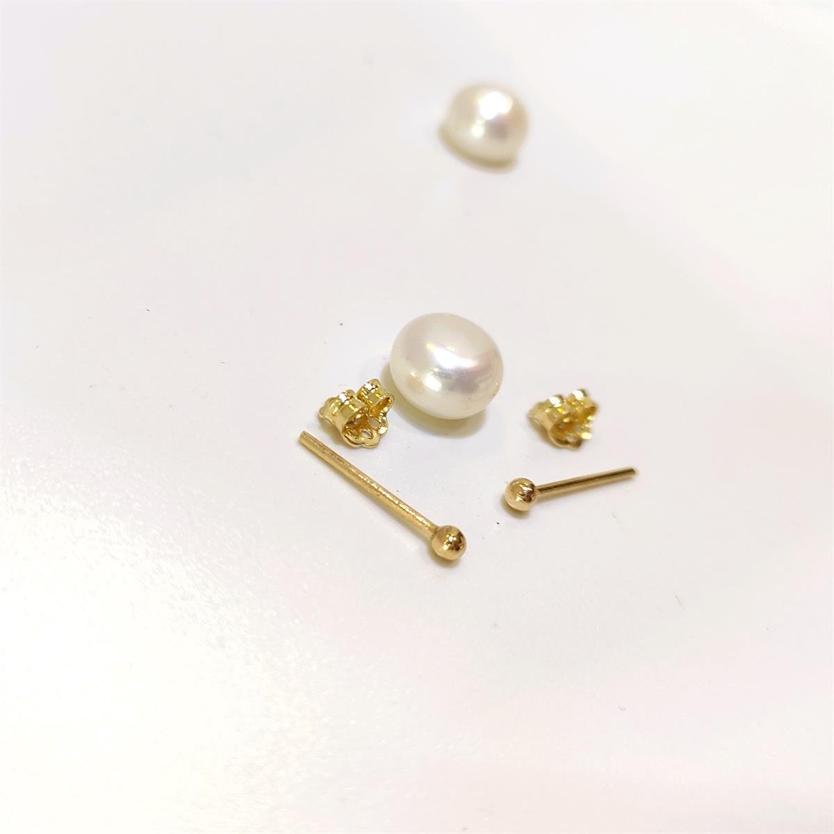 2.3mm NOKTA Vidalı Top Küpe 14 Ayar Altın HD VİDEOLU