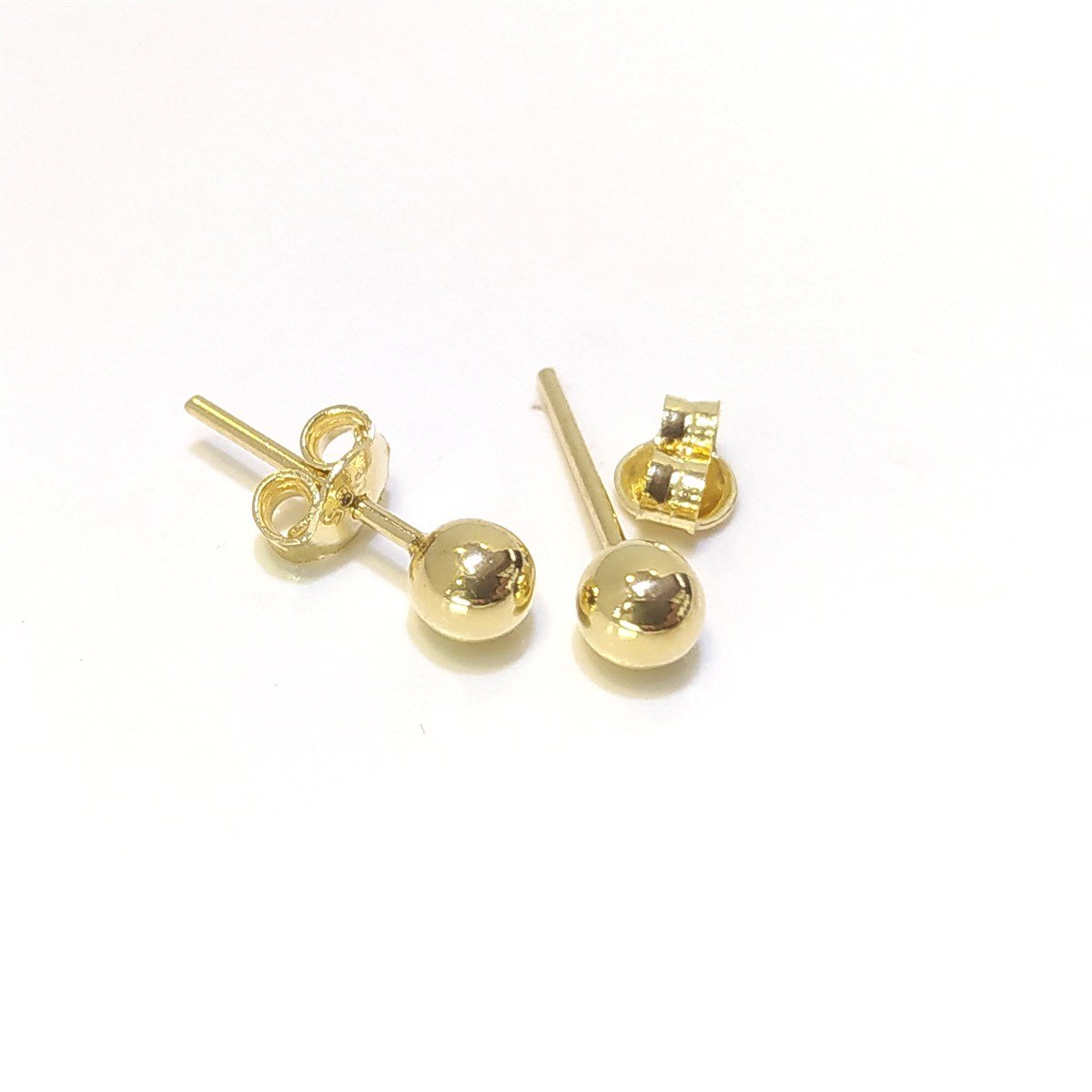 4,5mm Top Küpe 14 Ayar Altın