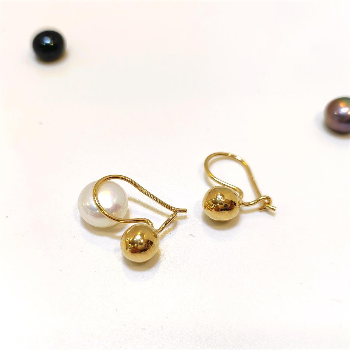 6mm Sallanan Top Küpe 14 Ayar Altın HD VİDEOLU
