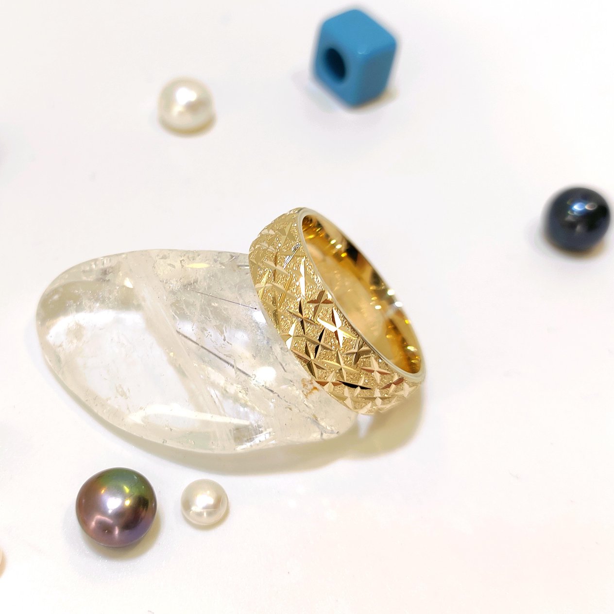 5mm Kristal Kesim Alyans 14 Ayar Altın HD VİDEOLU