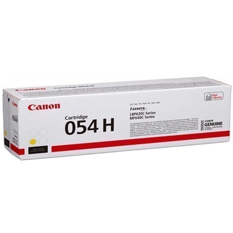 Canon 054H Sarı Orjinal Toner Yüksek Kapasite
