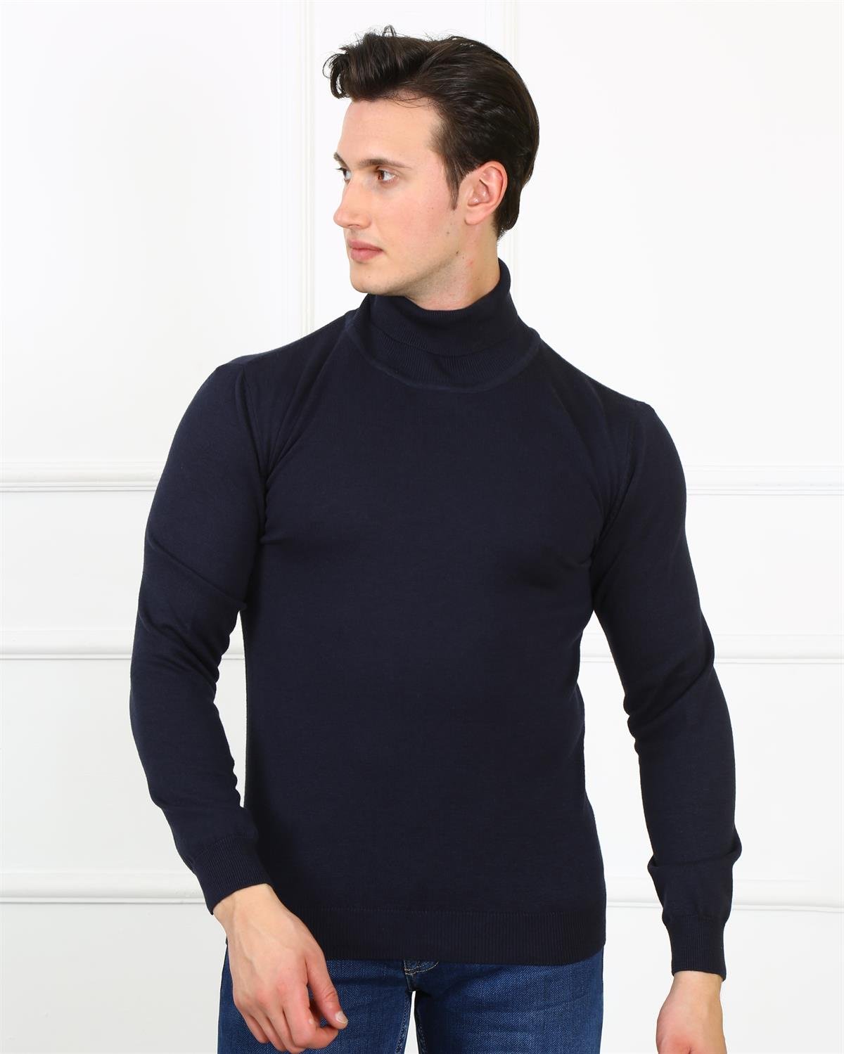 Erkek Slim Fit Trıko Et 3623 (t) LACIVERTErkek Slim Fit Trıko Et 3623 (t) LACIVERT