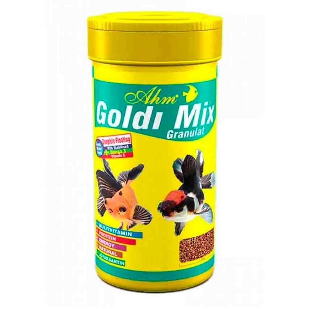 Ahm Goldi Mix Granulat Balık Yemi 100 ml 8699375330434 Ahm Tatlı Su Akvaryumu Balık Yemleri Amazon Pet Center