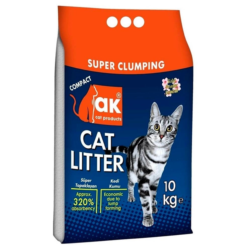 Akkum İnce Taneli Bebek Pudrası Kokulu Kedi Kumu 10 Kg 8697449310016 Amazon Pet Center