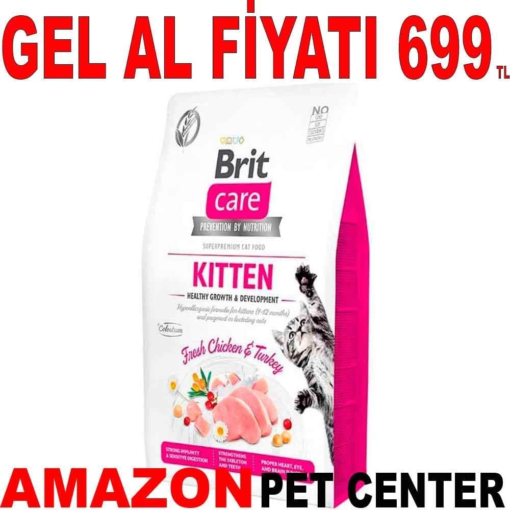 Brit Care Hypo-Allergenic Tavuklu ve Hindili Tahılsız Yavru Kedi Maması 2 Kg 17988001 Amazon Pet Center