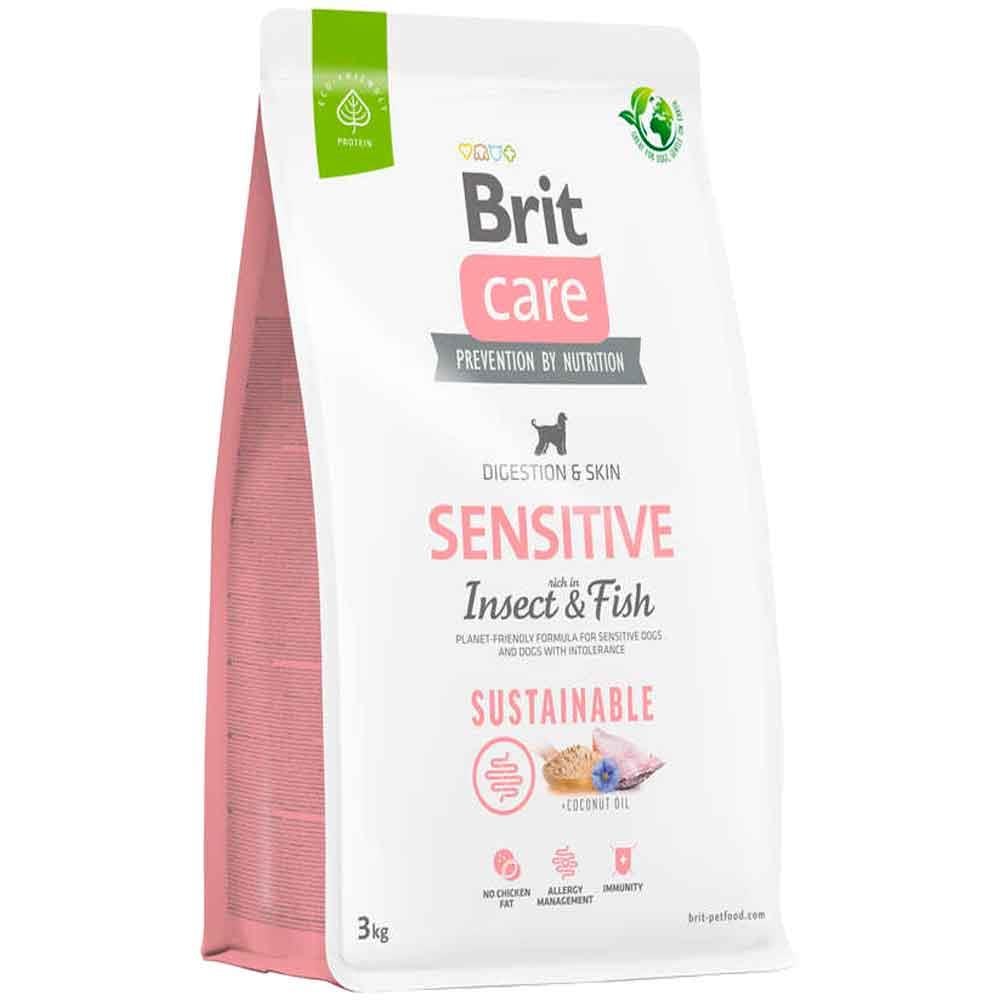 Brit Care Sensitive Digeston & Skin Balıklı Böcek Proteinli Yetişkin Köpek Maması 3 Kg 8595602559206 Amazon Pet Center