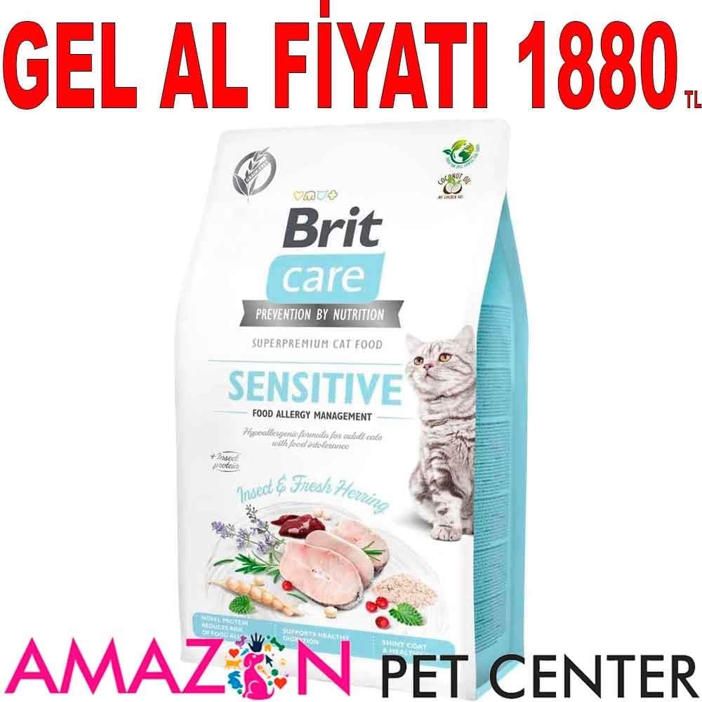 Brit Care Sensitive Hypo-Allergenic Böcek Proteinli Tahılsız Kedi Maması 7 Kg 18022001 Amazon Pet Center