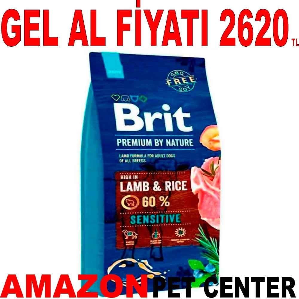 Brit Premium Sensitive Kuzulu Yetişkin Köpek Maması 15 kg 18120004 Amazon Pet Center
