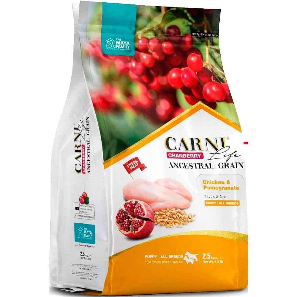 Carni Life Puppy Mini 2.5 Kg Tavuk Nar Kızılcık 8683347070633 Amazon Pet Center