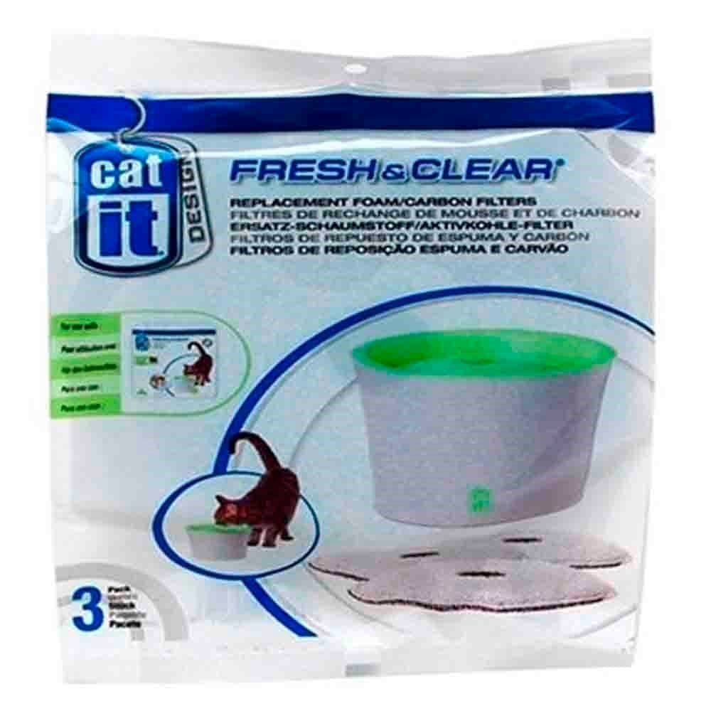 Catit Sünger Ve Karbon Filtre 55600 İçin  3'Lü 022517556016 Amazon Pet Center