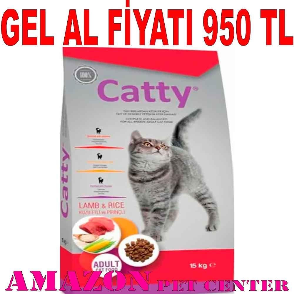 Catty Kuzu Etli Kedi Maması 15 kg 19531007 Amazon Pet Center