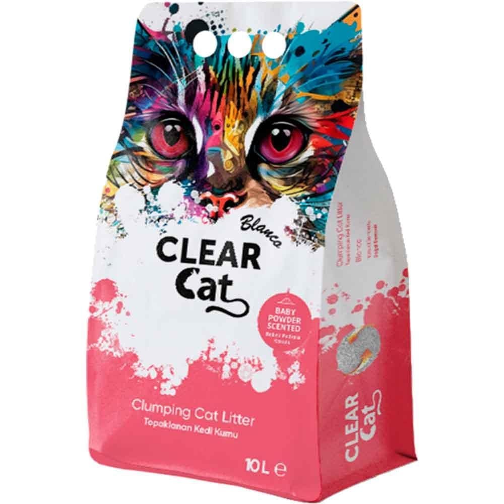 Clear Cat Topaklanan Kedi Kumu Pudra Kokulu 10 Lt 8684221368235 Amazon Pet Center