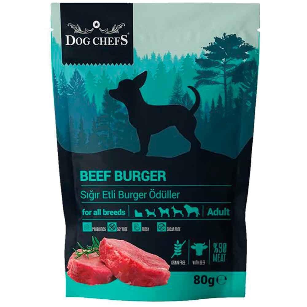 Dog Chefs Burger Sığır Etli Tahılsız Köpek Ödülü 80 Gr 8699004265014 Amazon Pet Center