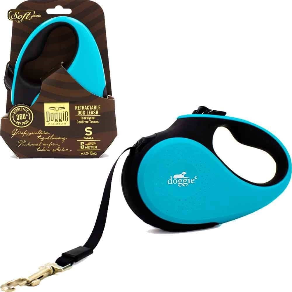Doggie Otomatik Köpek Tasması Soft S 15 kg 5 mt Mavi 8680782170362 Doggie Otomatik Köpek Tasmaları Amazon Pet Center