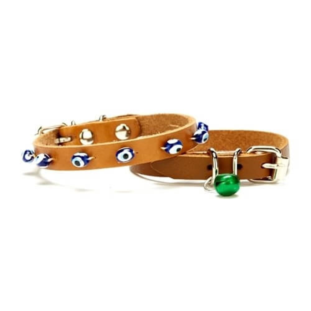 Doggie Taşlı Kedi ve Yavru Köpek Tasması Camel 1,2*26 Cm 8680782121654 Doggie Kedi Boyun Tasmaları Amazon Pet Center