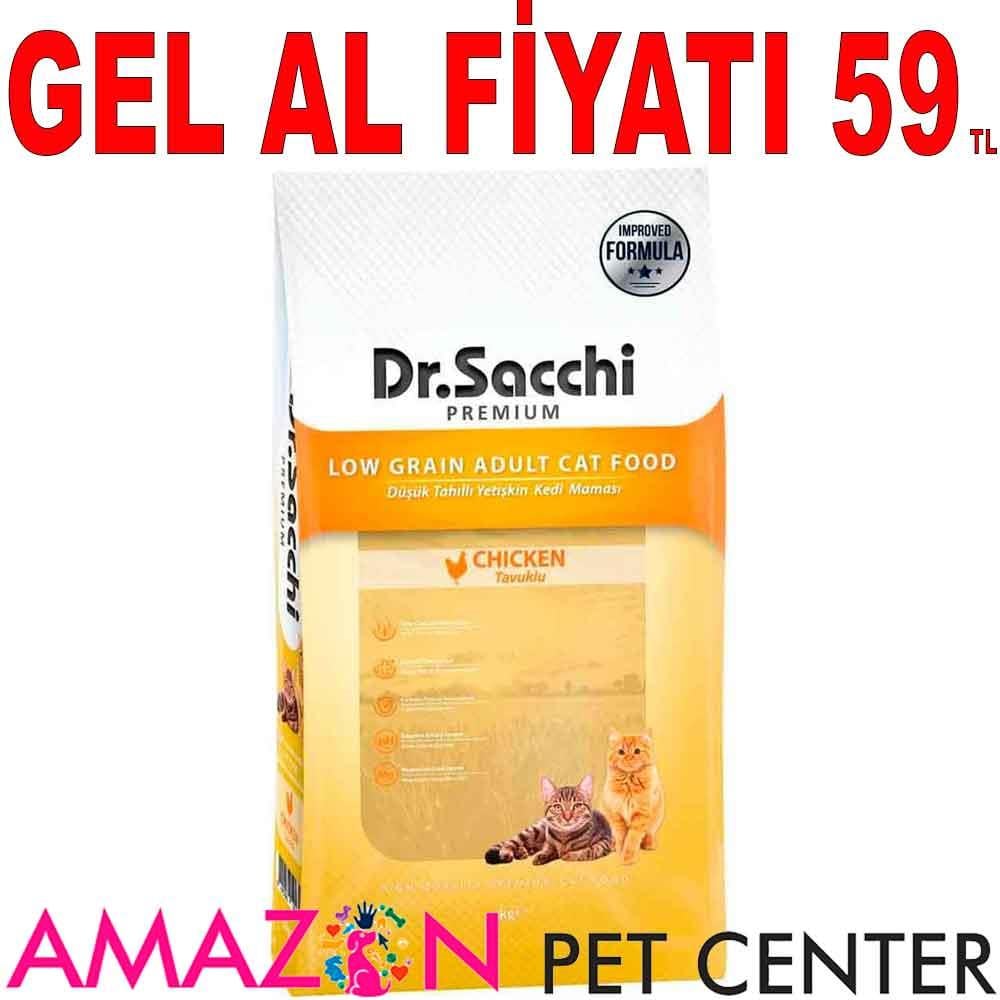 Dr. Sacchi Kedi Maması Tavuklu 1 Kg 21873003 Amazon Pet Center