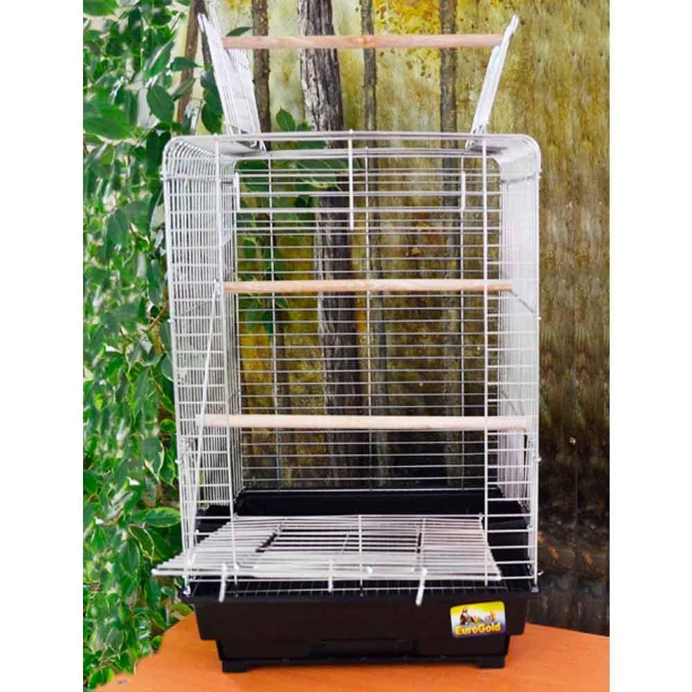 Euro Gold Papağan Kafesi Açılır Çatılı Krom 1830001399600 Amazon Pet Center