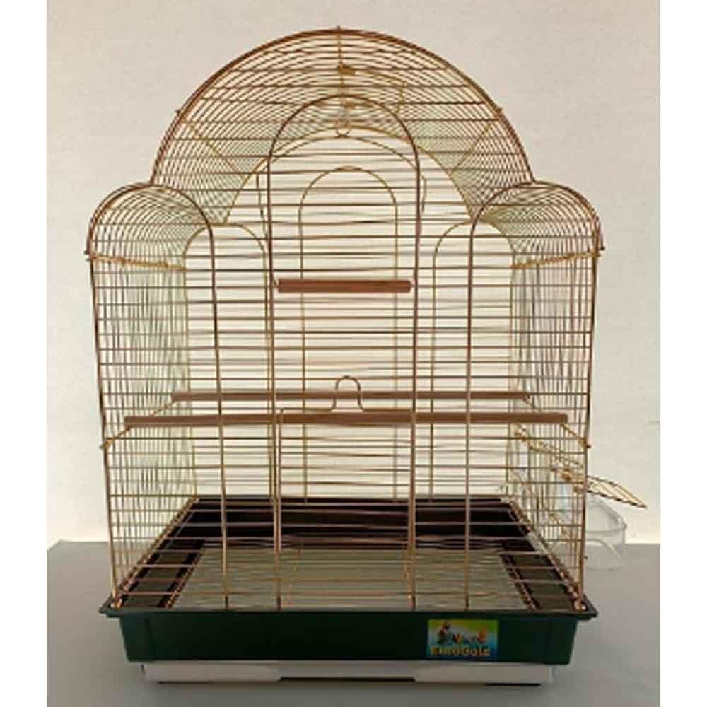 Euro Gold Paraket Kafesi Oval Çatılı Pirinç 32111927 Amazon Pet Center