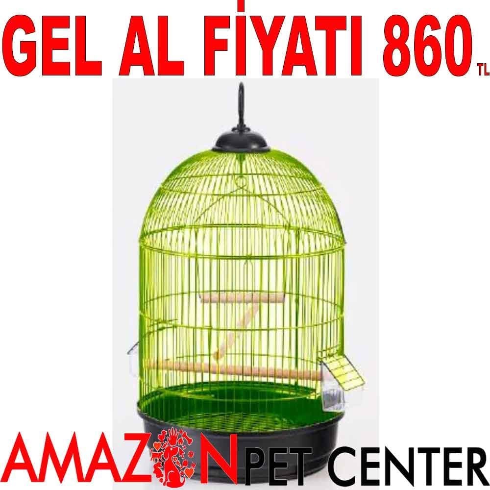 Euro Gold Yuvarlak Salon Kafesi Pirinç (ø34x55 cm) 21986000 Amazon Pet Center