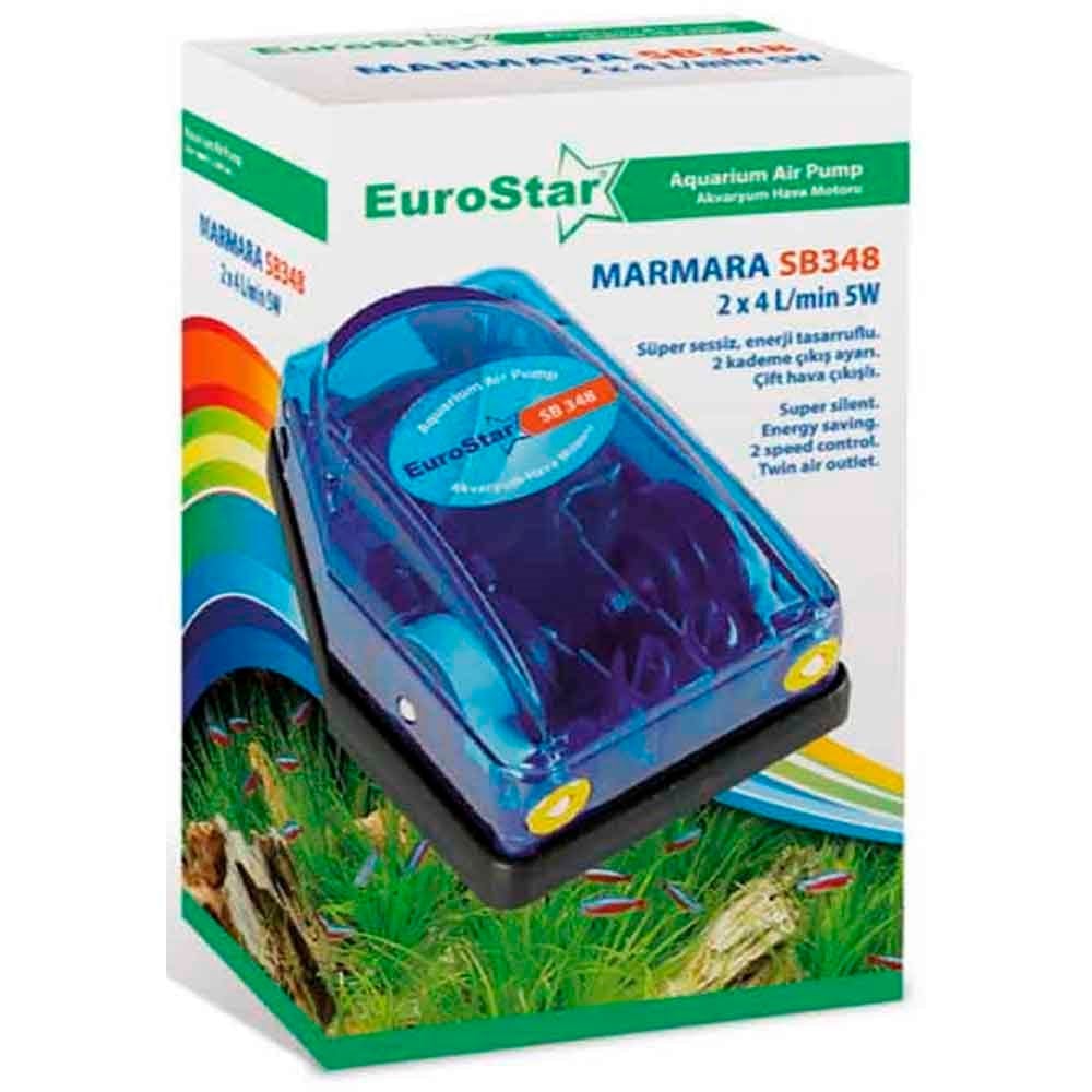 Eurostar Akvaryum Hava Motoru Çift Çıkışlı 5W 8681144110736 Eurostar Akvaryum Hava Motorları Amazon Pet Center