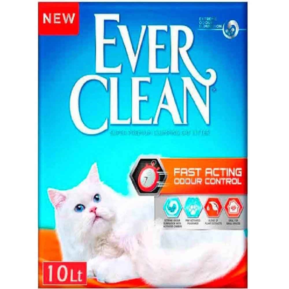 Ever Clean Fast Acting Odour Control Hızlı Koku Etkili Kedi Kumu 10 lt 5060412212489 Ever Clean Doğal Kedi Kumları Amazon Pet Center