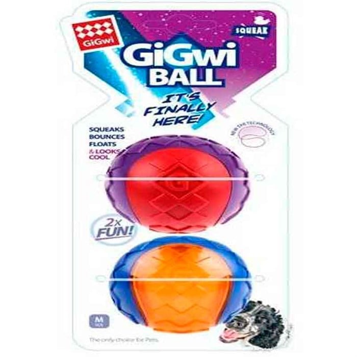 Gigwi Ball Sesli Sert Top Köpek Oyuncak 2 li