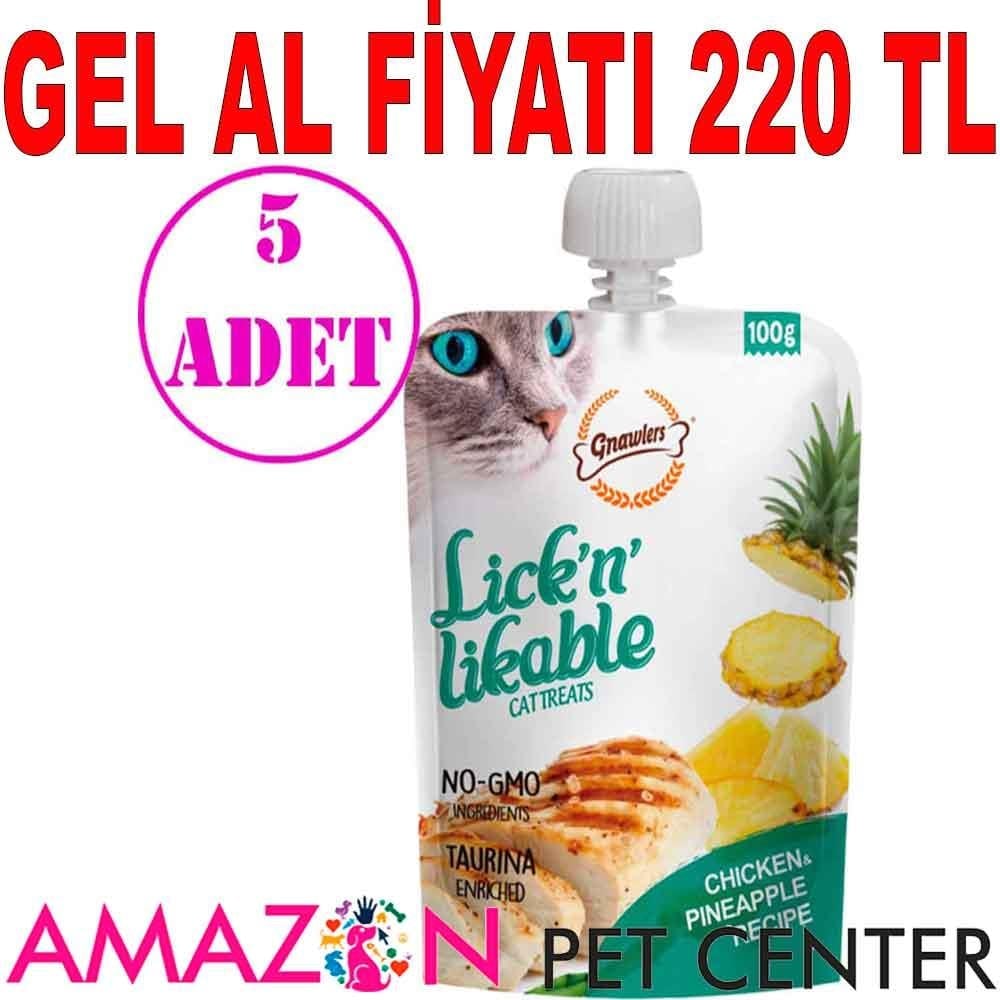 Gnawlers Kedi Ödülü Tavuk ve Ananas Aromalı 100 Gr 5 AD 21472008 Amazon Pet Center