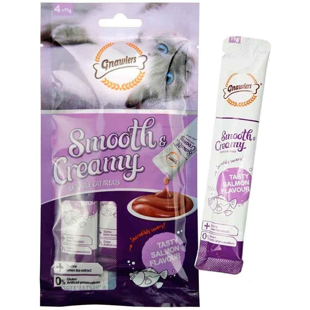 Gnawlers Krema Kedi Ödülü Somonlu 4x15 Gr 6942133310738 Amazon Pet Center