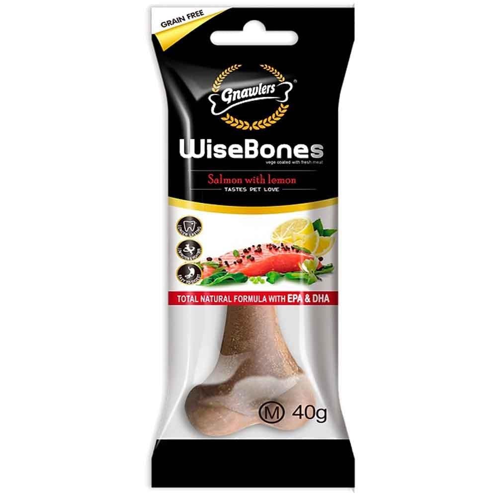 Gnawlers Wise Bone Köpek Ödül Kemiği Somonlu 40 Gr 6942133307837 Amazon Pet Center