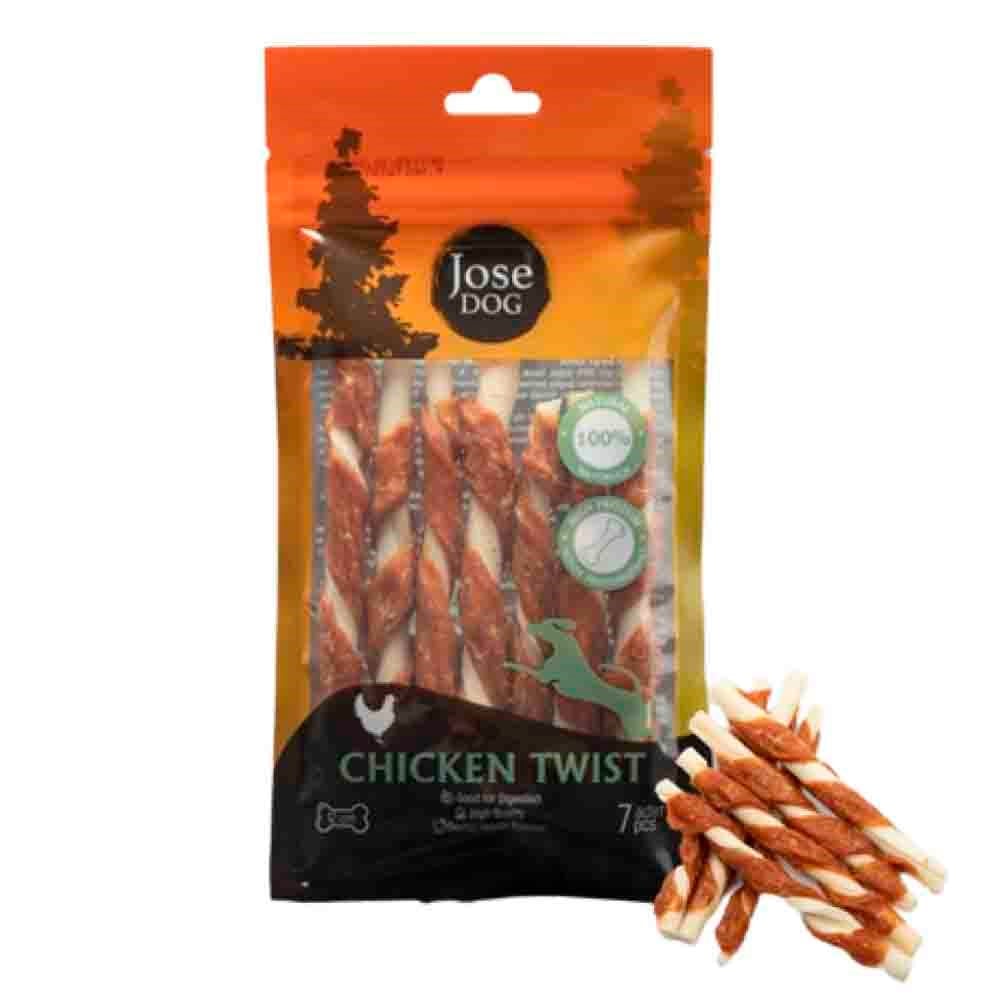 Jose Dog Twist Tavuk Sargılı Burgu Çubuk Köpek Ödülü 70 Gr 8680848011813 Amazon Pet Center
