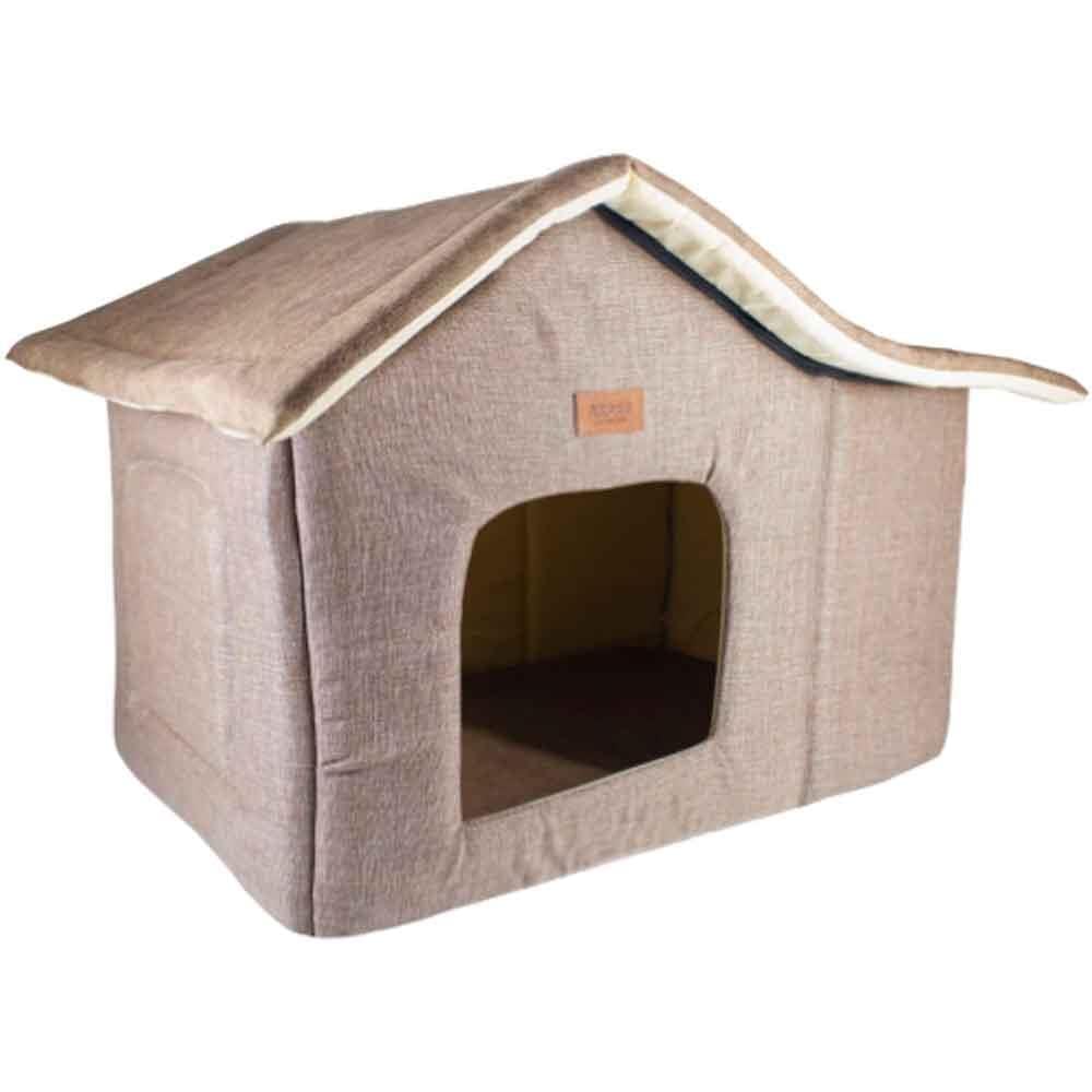 Lepus Kedi ve Köpek İçin Cabin Kulübe Yatak Kahve 8684026003188 Amazon Pet Center