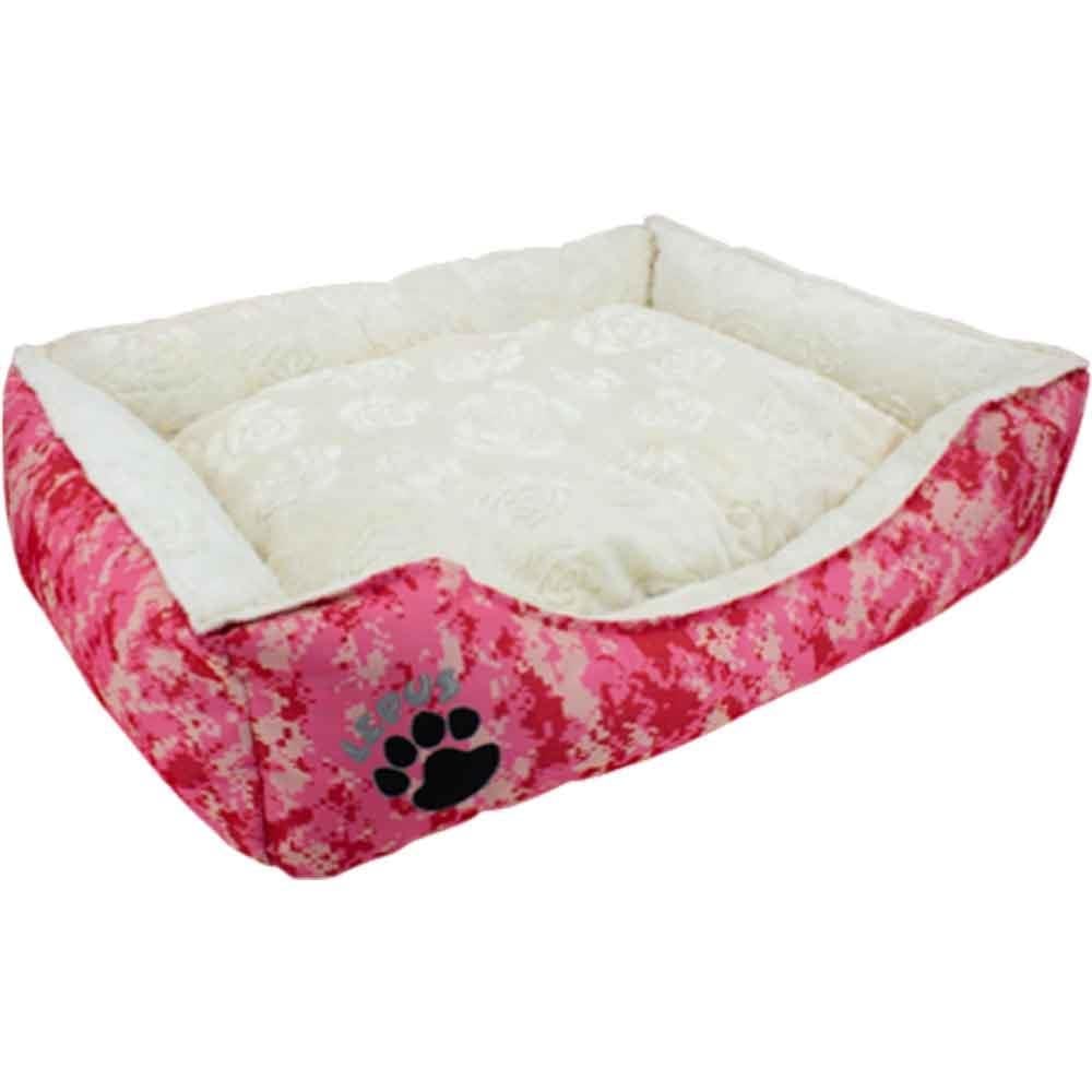 Lepus Premium Kedi Köpek Yatağı Pembe Desenli M 17752008 Amazon Pet Center