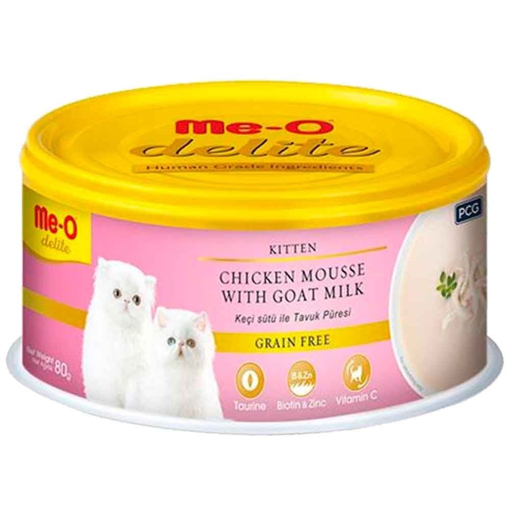 Meo Delite Keçi Sütlü Tavuk Etli Tahılsız Ezme Yavru Kedi Konservesi 80 Gr 8850477024151 ME-O Yetişkin Kedi Konserve Mamaları Amazon Pet Center