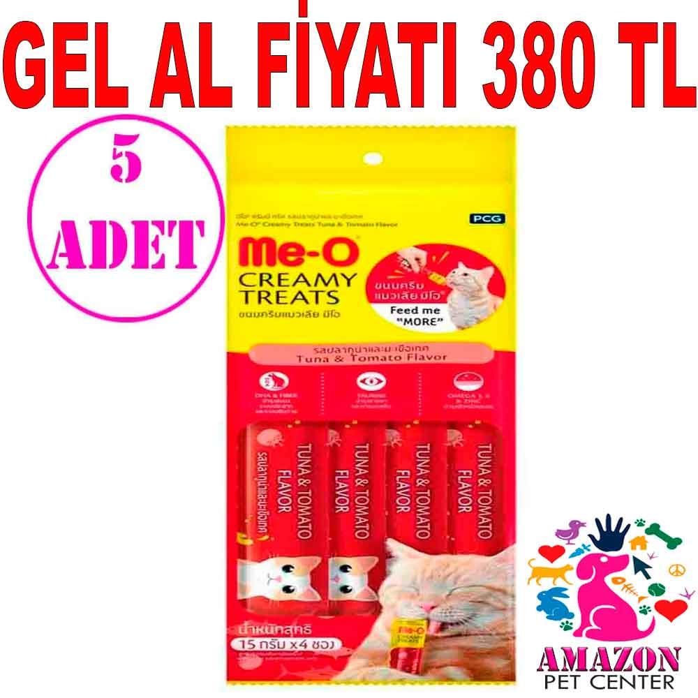 Meo Ton Balıklı Domatesli Krema Kedi Ödülü Kedi Çorbası 4x15 gr 5 AD 19837000 Amazon Pet Center