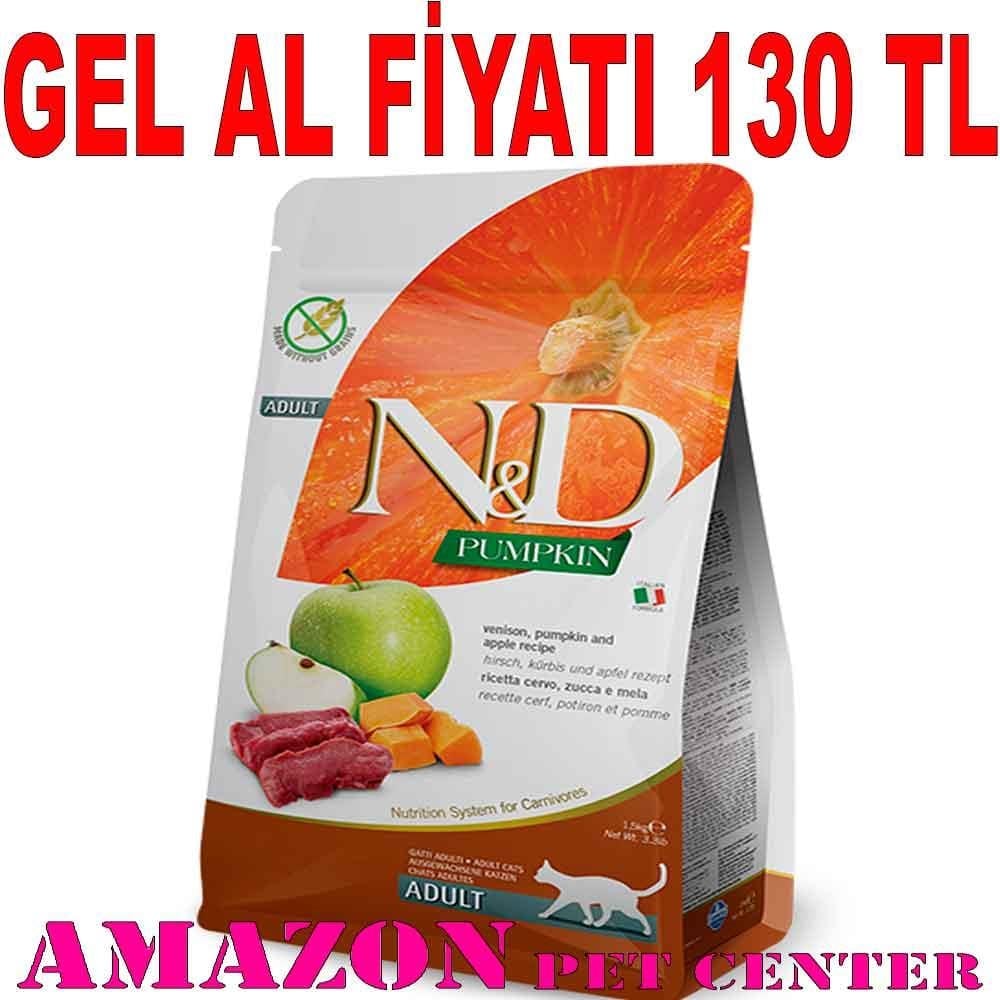 ND Balkabaklı Geyik Etli Elmalı Kedi Maması 300 GR 8010276035363 Amazon Pet Center