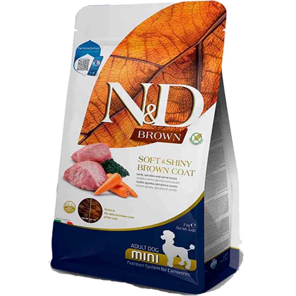 ND Brown Kuzu Etli Havuç Patates ve Spirulinalı Küçük Irk Köpek Maması 2 Kg 8010276041029 Amazon Pet Center