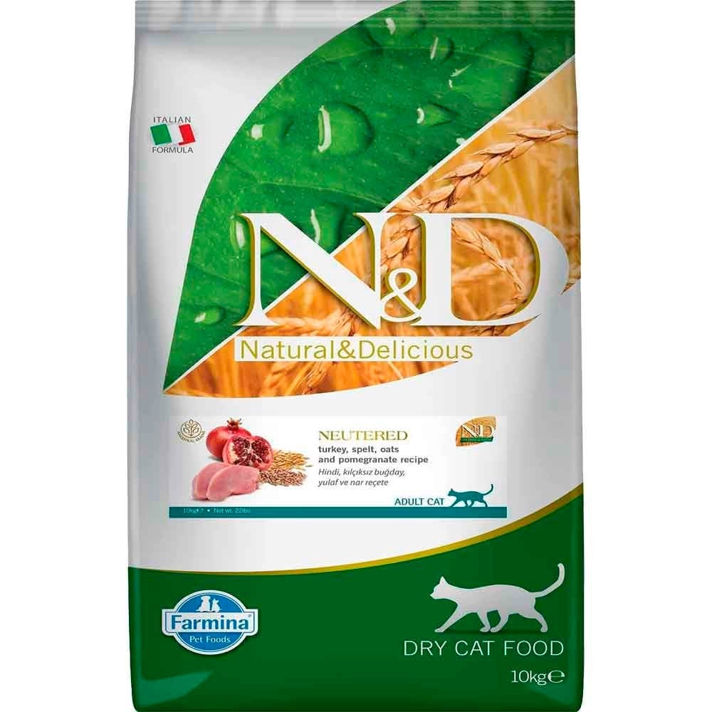 ND Düşük Tahıllı Hindili Kısır Kedi Maması 10 Kg 8010276040275 N&D Tahılsız Kedi Mamaları Amazon Pet Center