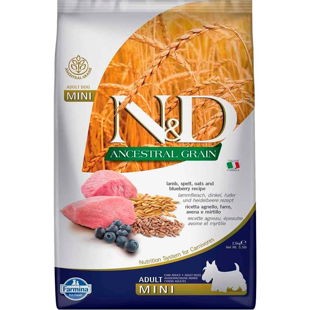 ND Düşük Tahıllı Kuzu Etli Yaban Mersini Küçük Irk Yetişkin Köpek Maması 2,5 Kg 8010276022103 N&D Tahılsız Köpek Mamaları Amazon Pet Center