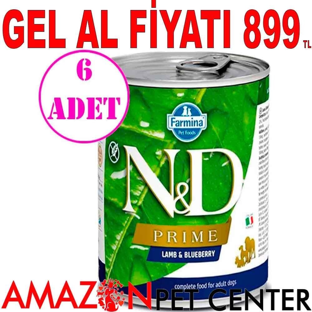 N&D Prime Kuzulu Yaban Mersini Köpek Konserve Maması 285 Gr 6 AD 18766004 Amazon Pet Center