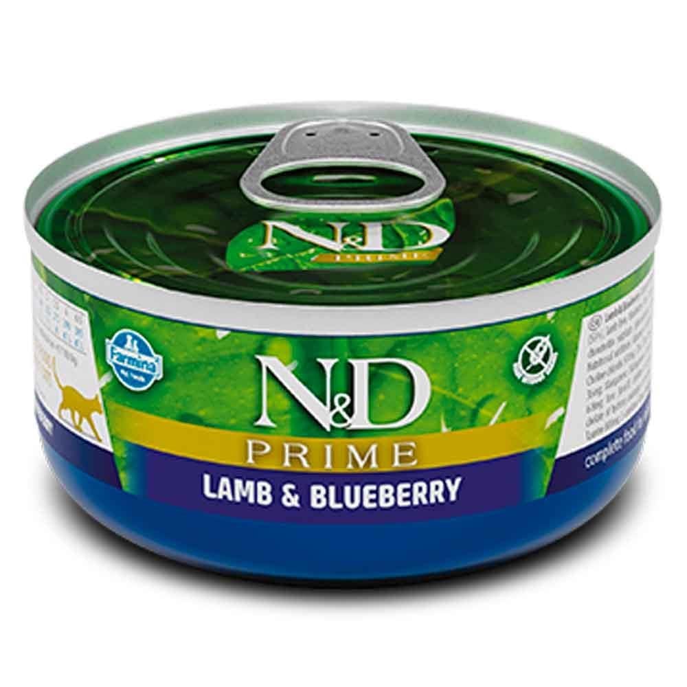 ND Prime Tahılsız Kuzulu Yaban Mersinli Kedi Konservesi 70 Gr 8606014102062 Amazon Pet Center