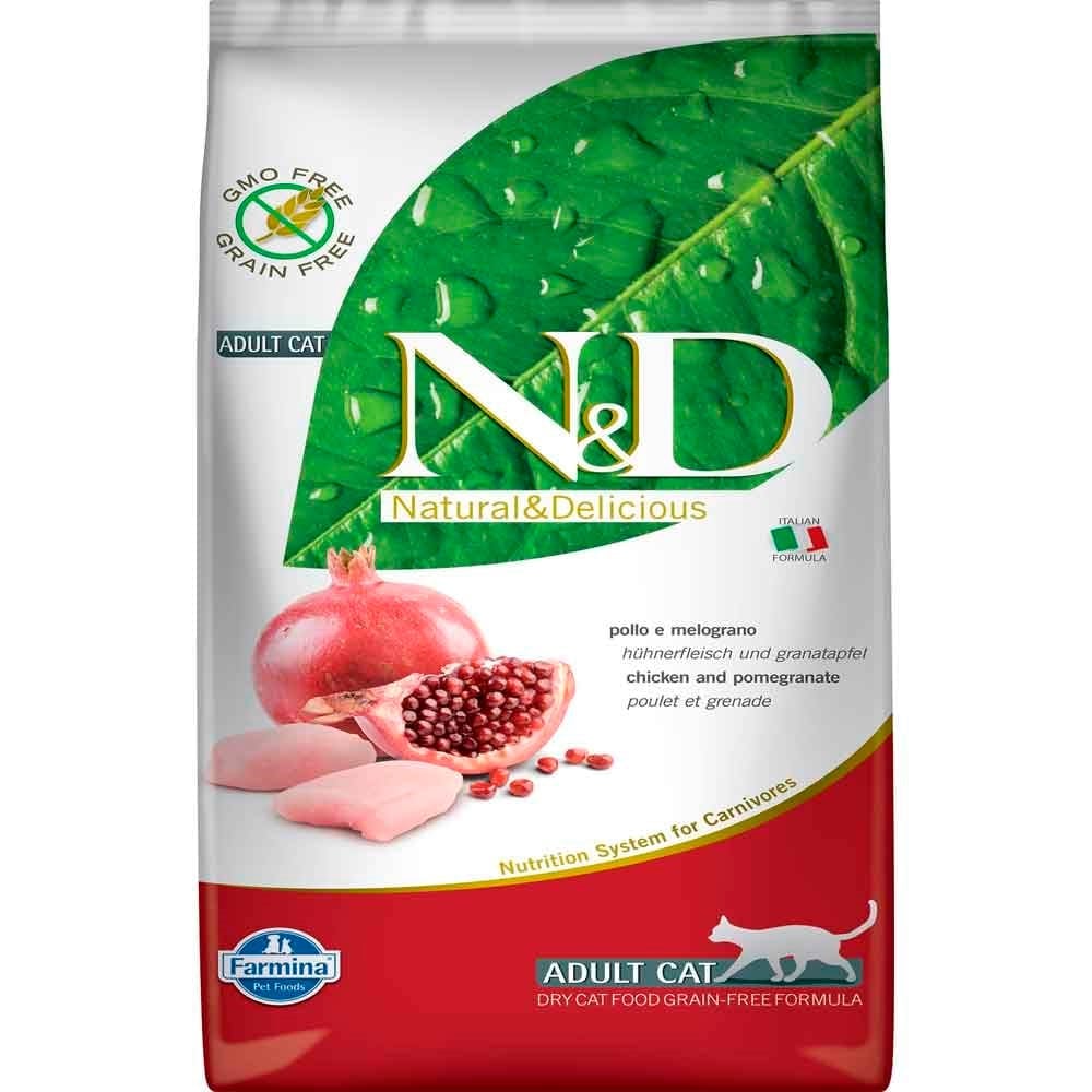 N&D Tavuk ve Narlı Tahılsız Kedi Maması 5 Kg 8010276032683 N&D Tahılsız Kedi Mamaları Amazon Pet Center