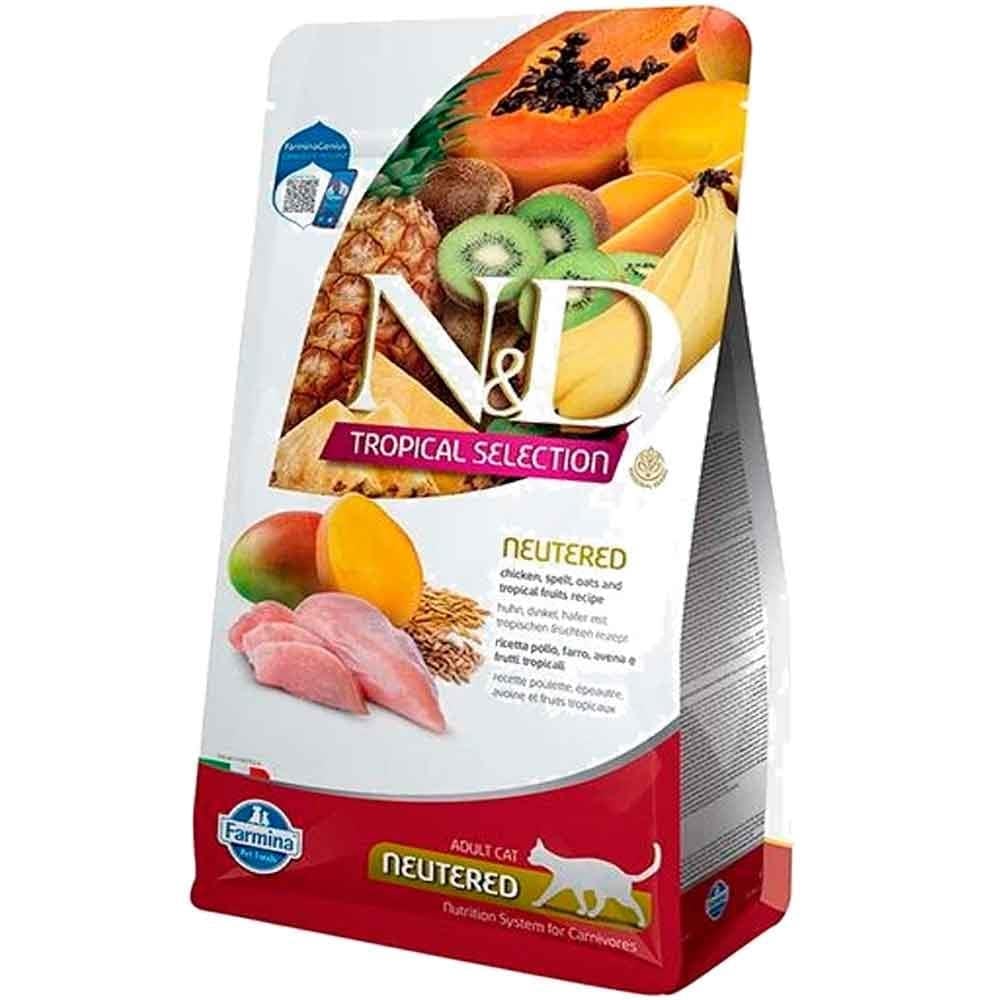 ND Tropical Selection Tavuklu Kısırlaştırılmış Kedi Maması 300 Gr 8010276042194 Amazon Pet Center