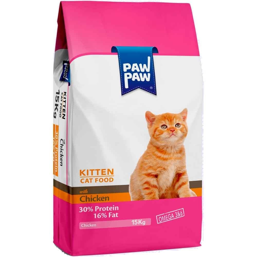 Paw Paw Kitten Tavuk Etli Yavru Kedi Maması 15 Kg 8681692100067 Amazon Pet Center