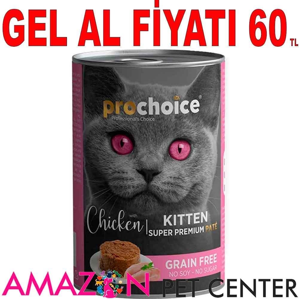 Pro Choice Kitten Yavru Kedi Konservesi Tavuklu Pate 400 Gr 21649004 Amazon Pet Center