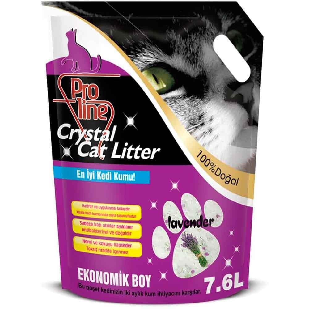 Pro Line Kristal Kedi Kumu Lavanta Aromalı 7,6 Lt 8698995007481 Amazon Pet Center