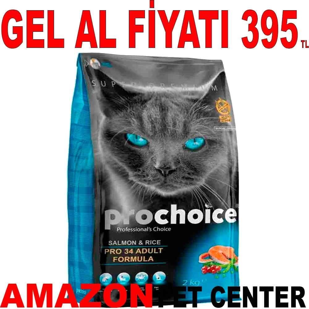 Prochoice Pro 34 Somonlu ve Prinçli Kedi Maması 2 Kg 18000009 Amazon Pet Center