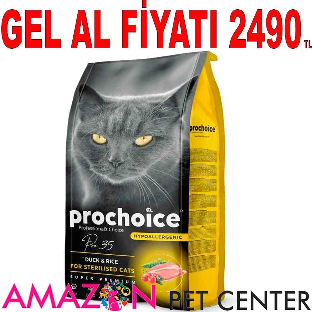 Prochoice Pro 35 Ördekli Tavuklu Kısır Kedi Maması 15 Kg 20172008 Amazon Pet Center