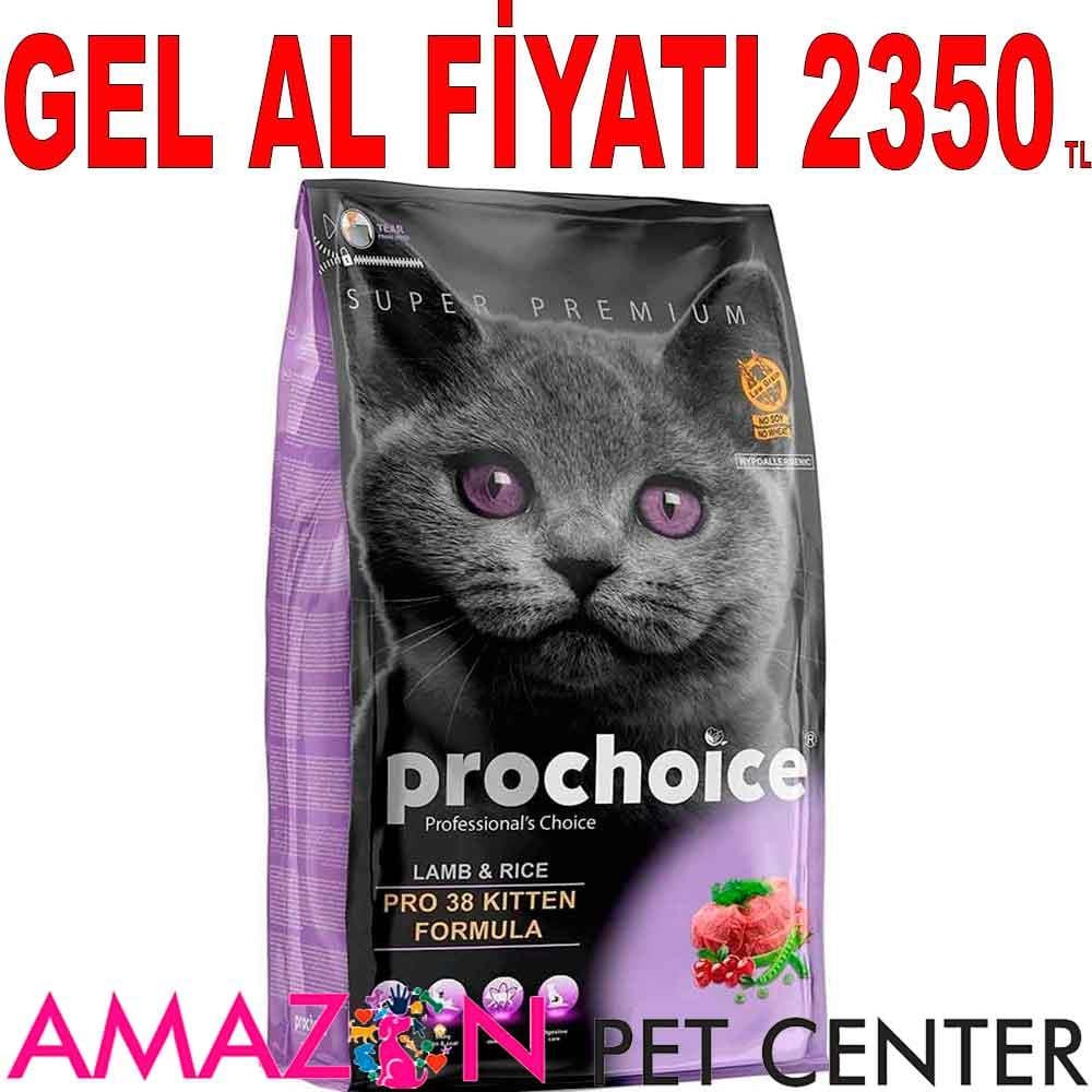 Prochoice PRO 38 Kuzulu Pirinçli Yavru Kedi Maması 15 kg 18671001 Amazon Pet Center
