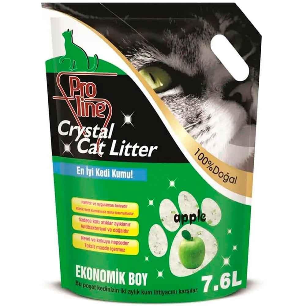 Proline Kristal Kedi Kumu Elma Aromalı 7,6 Lt 8698995007474 Amazon Pet Center